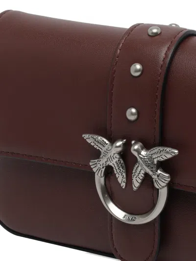 LOVE ONE 皮质斜挎包