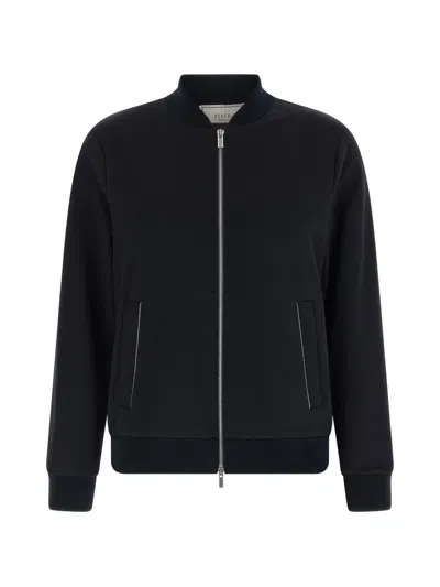Peserico Punto Luce High Collar Sweatshirt In Black