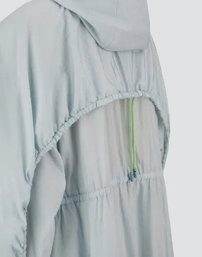 Herno Shiny Tech Crinkle Parka In Blue
