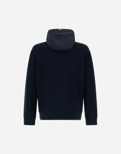 Herno Men Padded Hooded Jacket In Blue