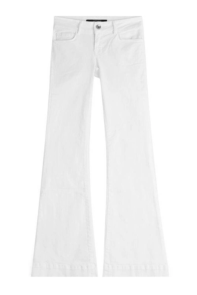 J Brand Flared Jeans In White