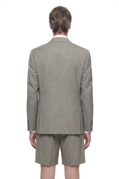 Hed Mayner Double-breasted Wool Blazer In Gray