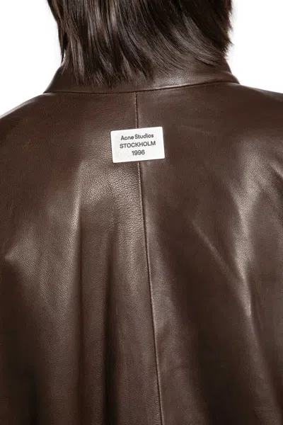 Acne Studios Ami Paris Ami De Coeur Wool Cardigan In Brown