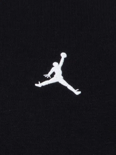 Jordan Boys Brooklyn Fleece Essential Crew Sweatshirt In Black