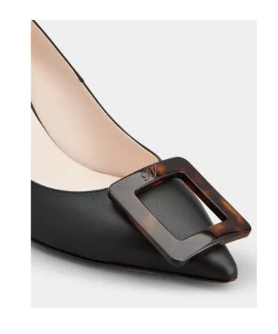 Roger Vivier Black Jacketed High Heels In Multi