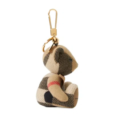 Burberry Is Thomas Check Keyring In Brown