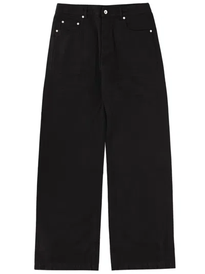 Drkshdw Black Cotton Geth Jeans In Black
