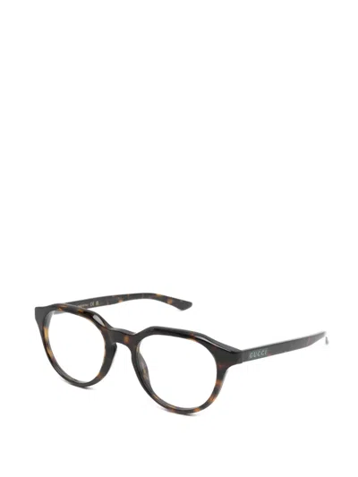 Gucci ラウンドメガネフレーム In Black