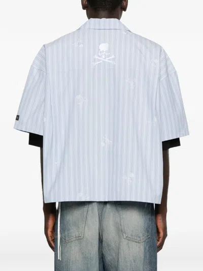 Mastermind Japan Striped-pattern Shirt In Blue