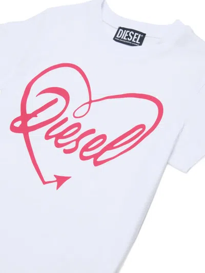 Diesel Logo-print T-shirt In White