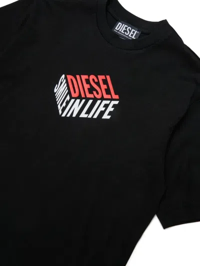 Diesel Printed T-shirt In Black