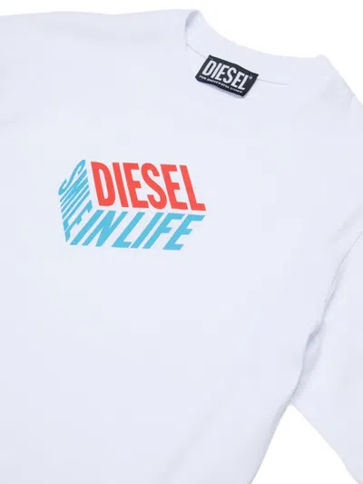 Diesel Logo T-shirt In White
