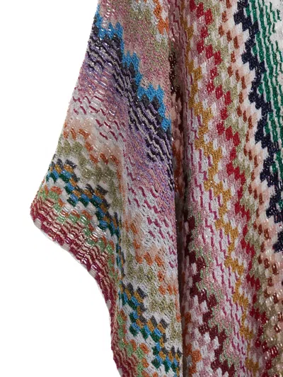 Missoni Fringed Cape In Multi