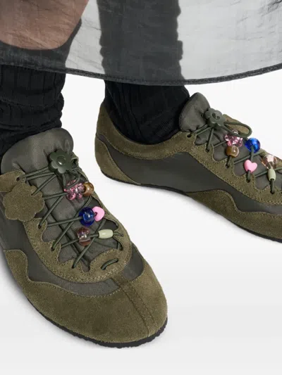 Cecilie Bahnsen Blaise Suede Technical Sneakers In Multi