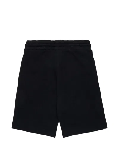 Diesel Drawstring Track Shorts In Black