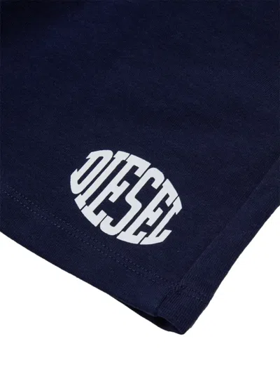 Diesel Pishomust Drawstring Shorts In Blue