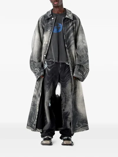 Camperlab Printed Coat In Gray