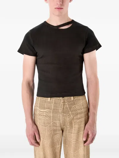 Camperlab Cut-out T-shirt In Green