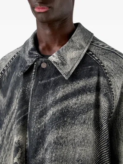 Camperlab Printed Coat In Gray