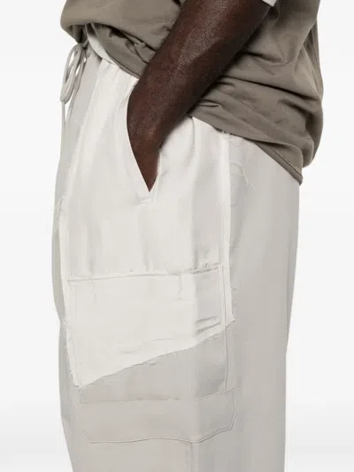 Y-3 Drawstring Multi-pocket Trousers In Gray