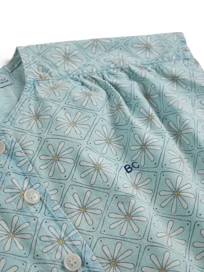 Bobo Choses Daisy Buttoned Top In Blue