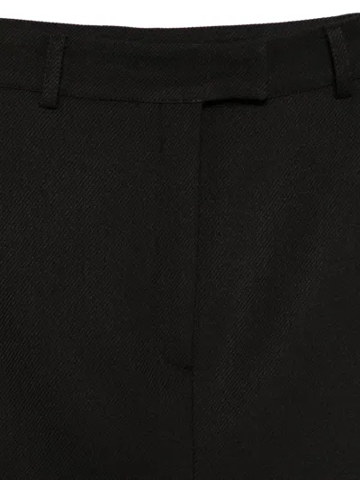 Pnk Front-split Skirt In Black