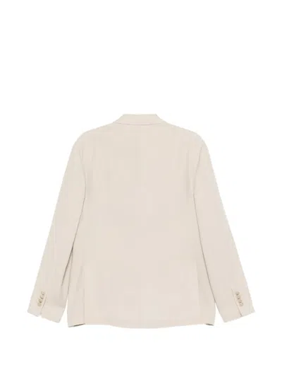 Eleventy Double-breasted Blazer In Neutral