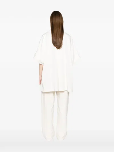 Herno Double Breasted Over Jacket In White