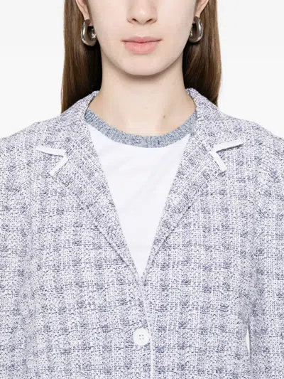 Amina Rubinacci Veronica Tweed Jacket In White