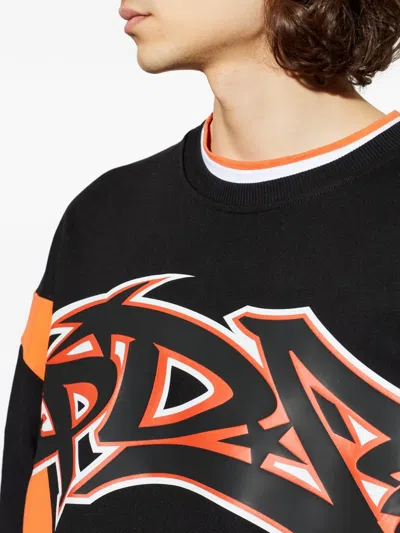 Pdf Striped Graphic-print Sweatshirt In Multi