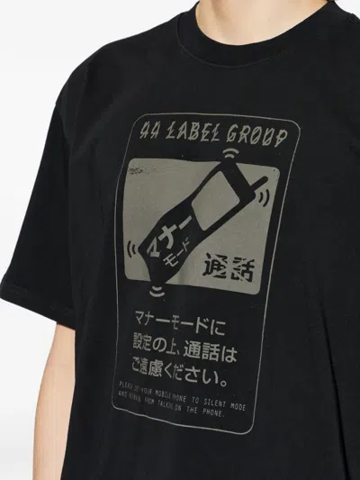 44 Label Group Graphic T-shirt In Black