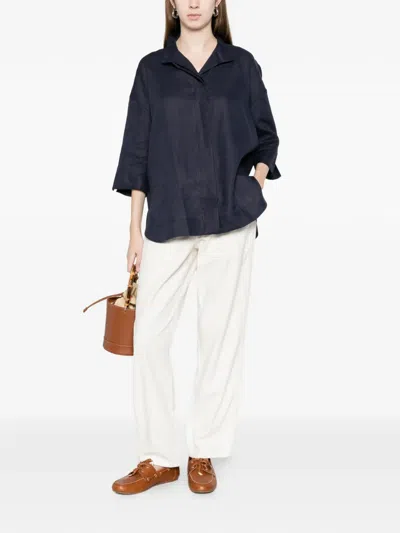 Amina Rubinacci Emma Shirt In Blue