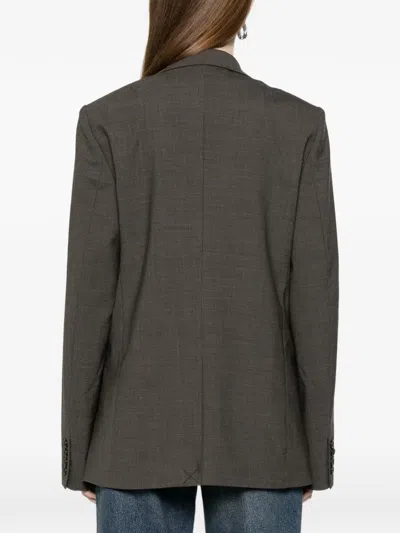6397 Houndstooth Blazer In Brown