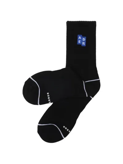 Ader Error Logo-detail Socks In Black