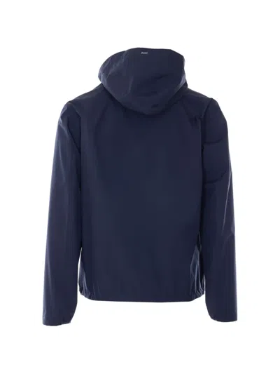 Herno Men Windstopper 2 Layers Jacket In Blue