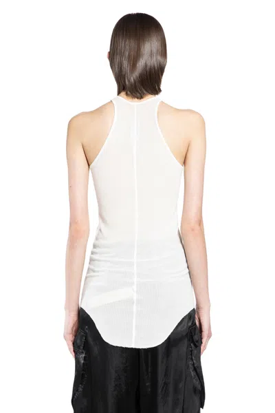Rick Owens Temple Basic Rib Tank In White