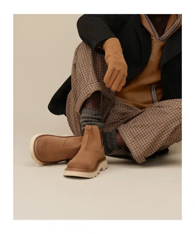 Ugg Flat Ankle Boots In Brown