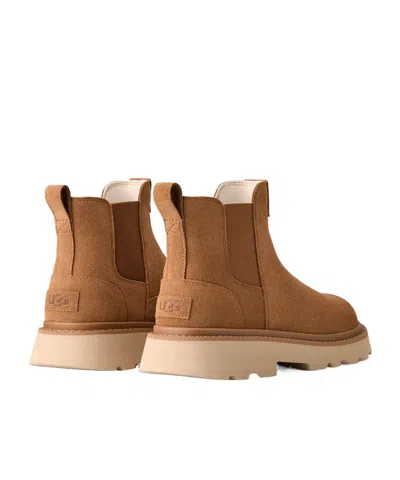 Ugg Flat Ankle Boots In Brown