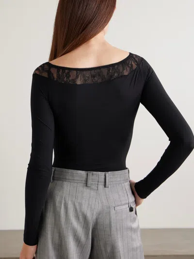 Stella Mccartney Lace Patchwork Bodysuit In Multi