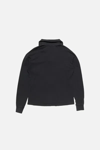 Acne Studios Zip-up Roll-neck Sweater In Black