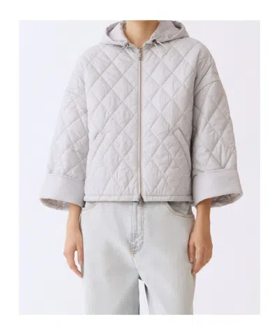 Fabiana Filippi Jacket Woman Color Gnawed Blue In White