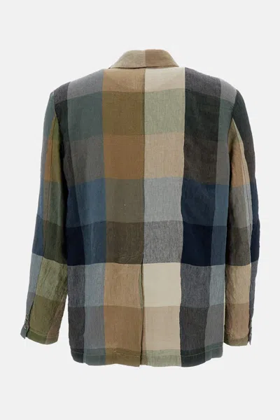 Barena Venezia Checkered Patch-pocket Jacket In Multi