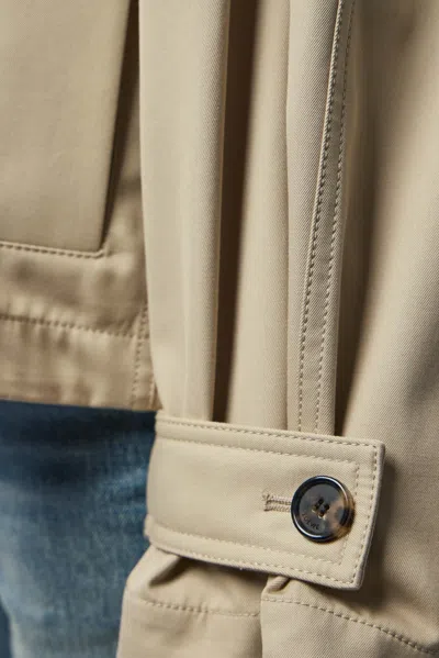 Loewe Button Cotton Jacket In Neutral