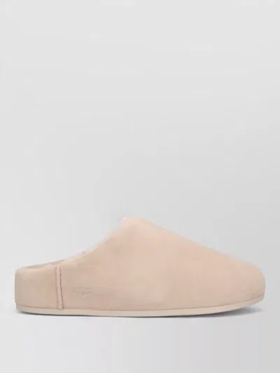 Ugg Suede Leather Mules In Pink