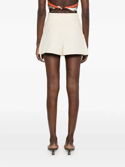 Maje Side-pocket Shorts In Neutral
