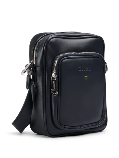 Doucal's Leather Messenger Bag In Pattern