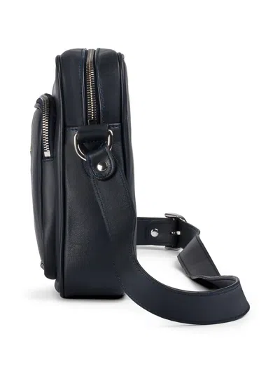 Doucal's Leather Messenger Bag In Pattern