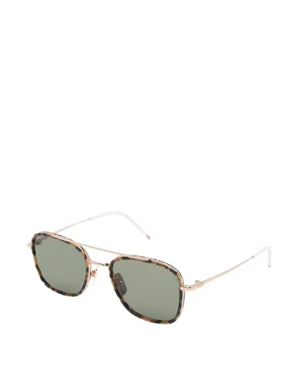 Thom Browne Square-frame Sunglasses In Metallic