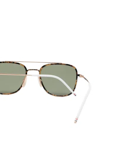Thom Browne Square-frame Sunglasses In Metallic