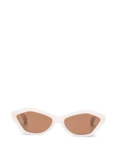 Jacquemus Geometric Sunglasses In Neutral